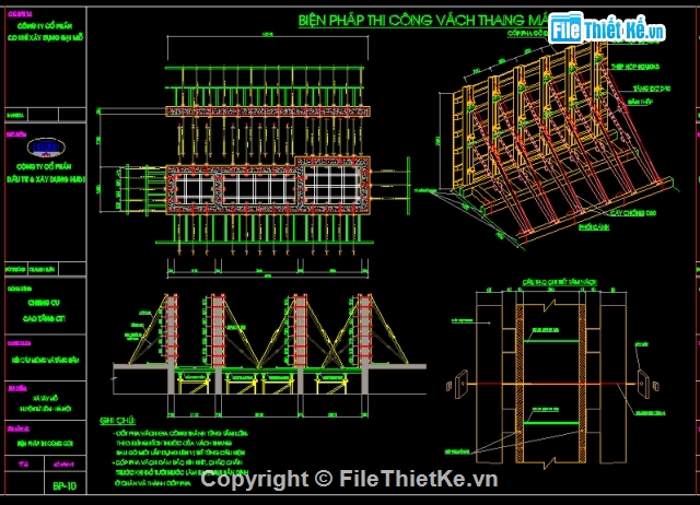 thang máy,thi công cầu thang,Biện pháp thi công